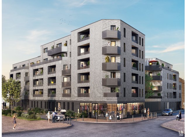 Investissement locatif  Lille : programme immobilier neuf pour investir Edenium  Lille