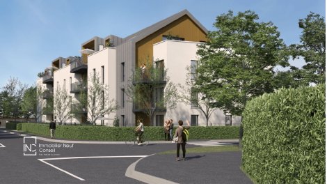 Investissement locatif en Seine-Maritime 76 : programme immobilier neuf pour investir Le Centre du Village  Mont-Saint-Aignan