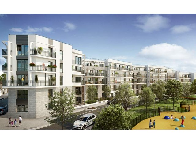 Investissement locatif dans les Hauts de Seine 92 : programme immobilier neuf pour investir Canopéa  Bois-Colombes