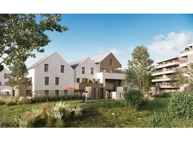 Investissement locatif en Alsace : programme immobilier neuf pour investir Les Moulins Becker  Strasbourg