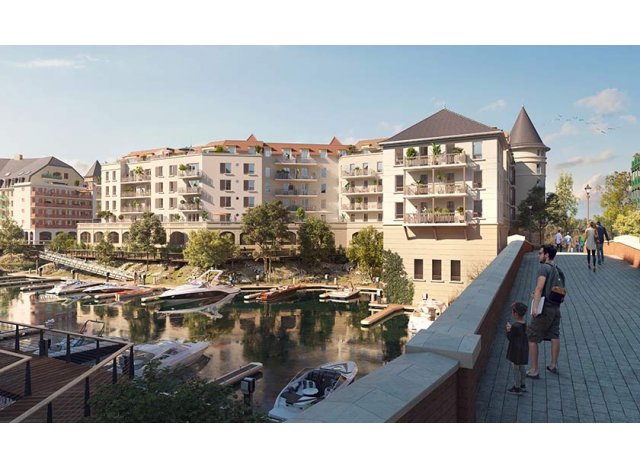 Investissement locatif dans le Val d'Oise 95 : programme immobilier neuf pour investir L'Atoll  Cormeilles-en-Parisis