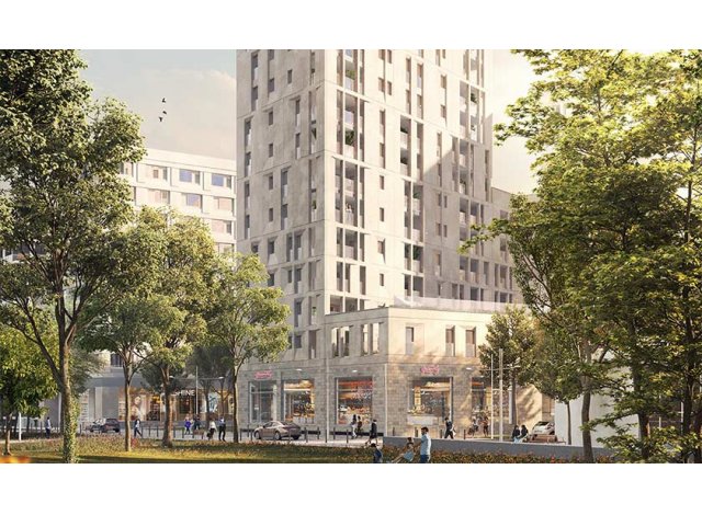 Investissement locatif en Gironde 33 : programme immobilier neuf pour investir Quai Neuf-Adelaide  Bordeaux