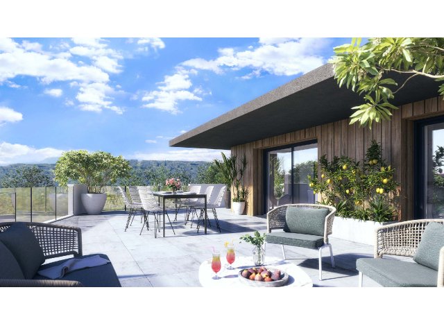 Investissement locatif en Savoie 73 : programme immobilier neuf pour investir Résidence Pierra Menta  Saint-Alban-Leysse