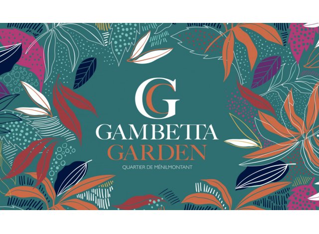 Investissement locatif  Paris 75 : programme immobilier neuf pour investir Gambetta Garden  Paris 20ème