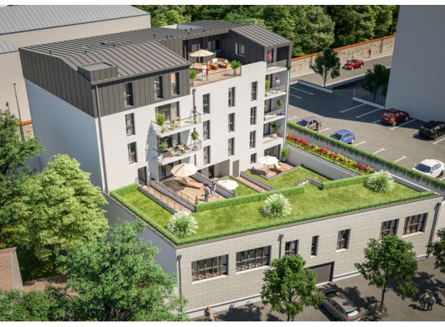 Investissement locatif dans la Marne 51 : programme immobilier neuf pour investir Villa Louise  Reims