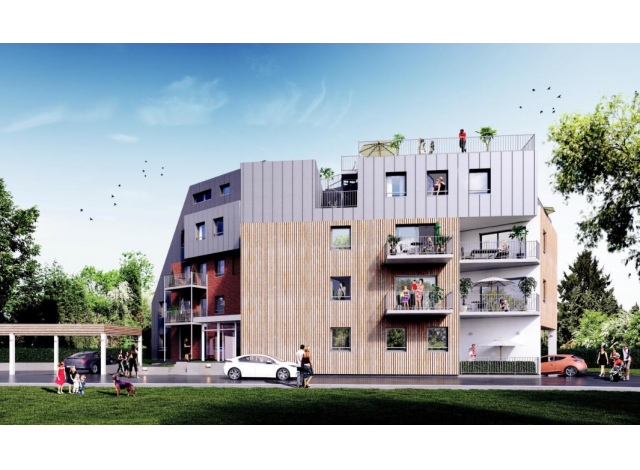 Investissement locatif dans le Nord 59 : programme immobilier neuf pour investir Résidence Georges  Marcq-en-Baroeul