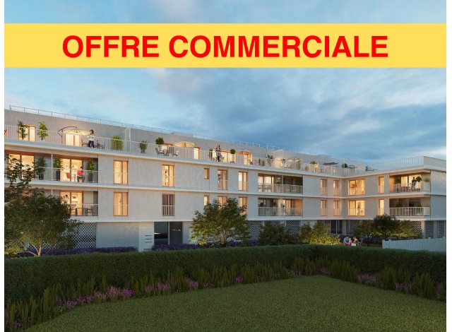 Investissement locatif en Seine et Marne 77 : programme immobilier neuf pour investir Résidence Louise  Nemours