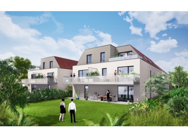 Investissement locatif en Alsace : programme immobilier neuf pour investir L'Eden  Entzheim