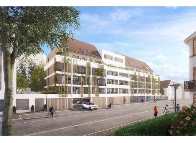 Investissement locatif en Alsace : programme immobilier neuf pour investir Green Flow  Strasbourg