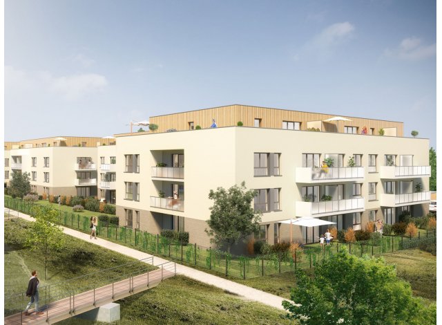 Investissement locatif en Seine-Maritime 76 : programme immobilier neuf pour investir Le Manuscrit  Notre-Dame-de-Bondeville