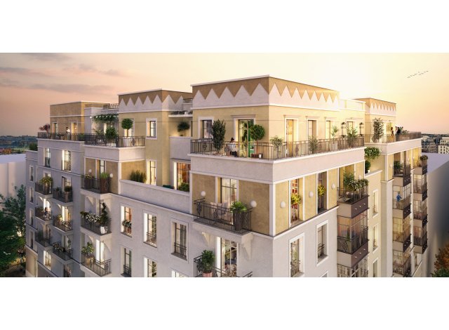 Investissement locatif dans les Hauts de Seine 92 : programme immobilier neuf pour investir L'Orfèvre  Clamart