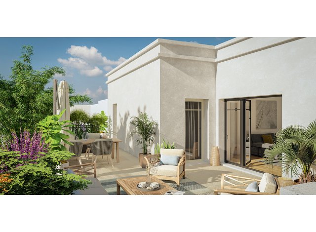 Investissement locatif dans les Hauts de Seine 92 : programme immobilier neuf pour investir Villa Bianca  Clamart