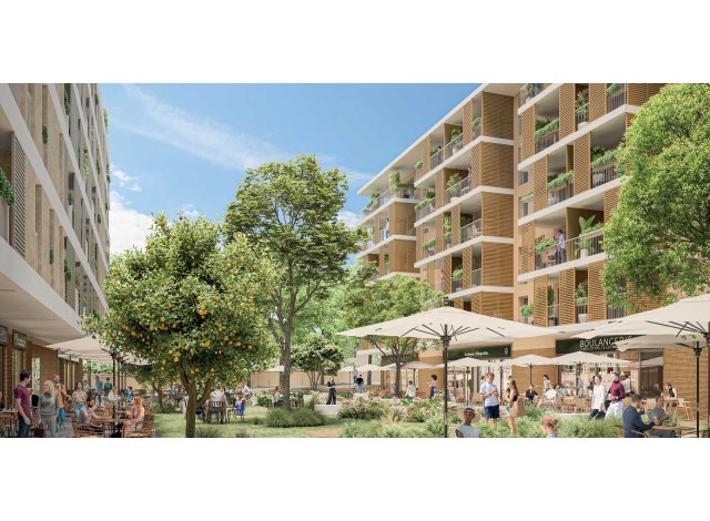 Investissement locatif dans les Alpes-Maritimes 06 : programme immobilier neuf pour investir Le Parc Chagall - Ilot Sud  Vence