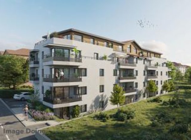 Investissement locatif en Haute-Savoie 74 : programme immobilier neuf pour investir Les Balcons du Foron  La Roche-sur-Foron