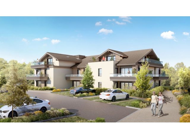 Investissement locatif en Haute-Savoie 74 : programme immobilier neuf pour investir Vertuose  Saint-Cergues
