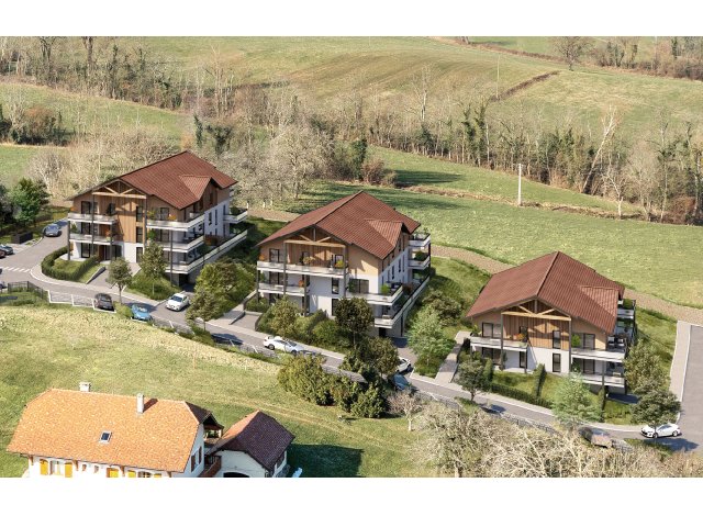 Investissement locatif en Haute-Savoie 74 : programme immobilier neuf pour investir Les 6 Pétales  Dingy-en-Vuache