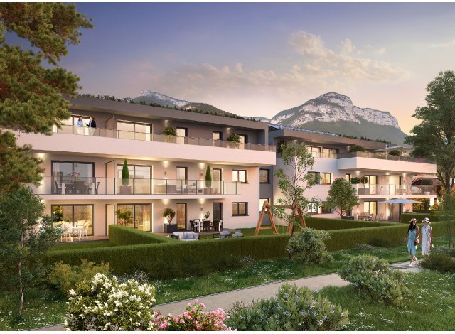Investissement locatif en Savoie 73 : programme immobilier neuf pour investir L'Ancolie  Saint-Alban-Leysse