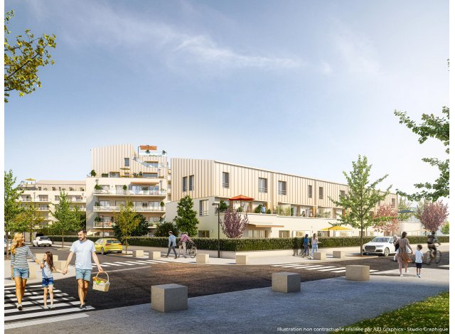 Investissement locatif dans le Calvados 14 : programme immobilier neuf pour investir Athéna  Caen