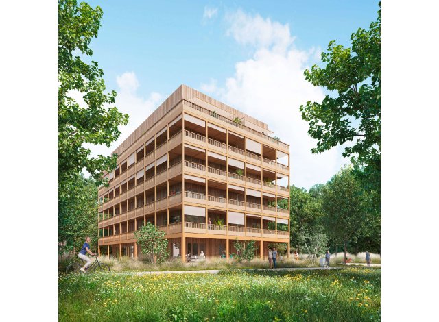 Investissement locatif en Alsace : programme immobilier neuf pour investir Le Bois Joli  Illkirch-Graffenstaden