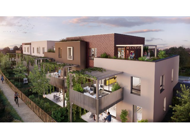Investissement locatif en Alsace : programme immobilier neuf pour investir Les Villas des Sources  Mittelhausbergen