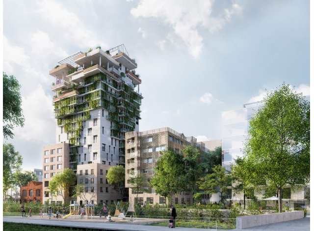 Investissement locatif dans les Hauts de Seine 92 : programme immobilier neuf pour investir Sky Garden  Asnières-sur-Seine