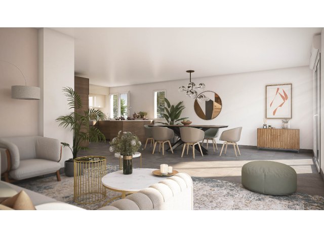 Investissement locatif en Haute-Savoie 74 : programme immobilier neuf pour investir Villa des Sens  Loisin