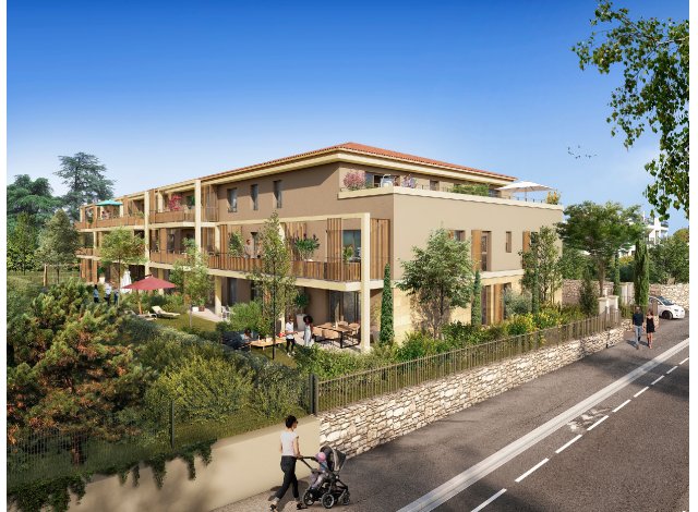 Investissement locatif dans les Bouches-du-Rhne 13 : programme immobilier neuf pour investir L'Ecrin de Palerne  Aix-en-Provence