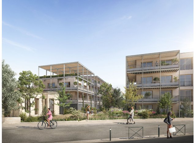 Investissement locatif en Gironde 33 : programme immobilier neuf pour investir L'Ecrin des Chartrons  Bordeaux