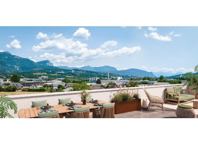 Investissement locatif en Savoie 73 : programme immobilier neuf pour investir L'Eclat  La Motte-Servolex
