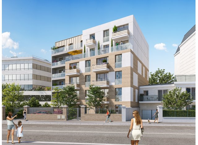 Investissement locatif dans les Yvelines 78 : programme immobilier neuf pour investir Esprit Flor  Poissy