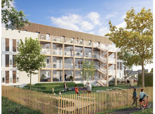 Investissement locatif en Loire Atlantique 44 : programme immobilier neuf pour investir Solea  Nantes