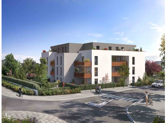 Investissement locatif dans le Haut-Rhin 68 : programme immobilier neuf pour investir Côté Camargue  Saint-Louis