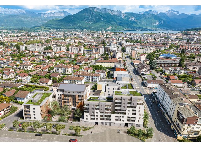 Investissement locatif en Haute-Savoie 74 : programme immobilier neuf pour investir Passage de Flore  Annecy