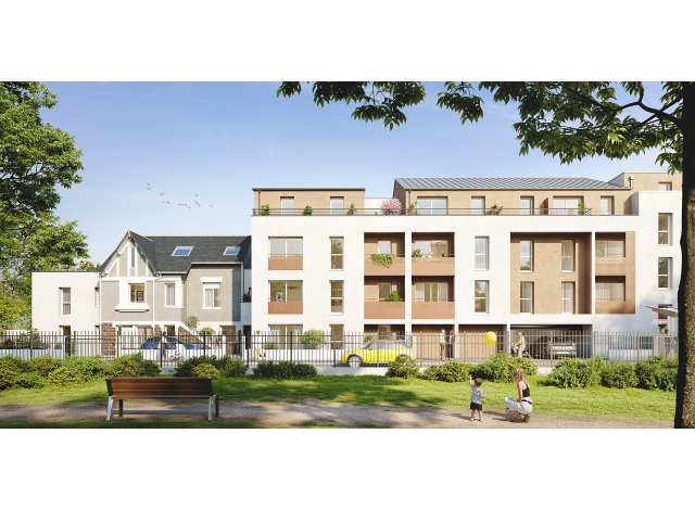 Investissement locatif en Loire Atlantique 44 : programme immobilier neuf pour investir Référence  Carquefou