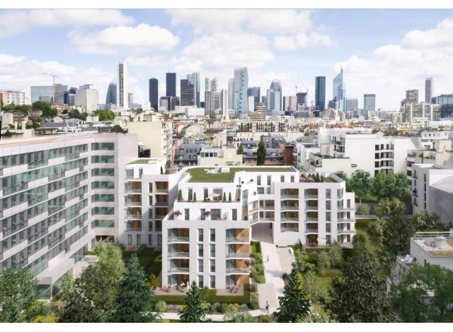 Investissement locatif dans les Hauts de Seine 92 : programme immobilier neuf pour investir Murmures  Suresnes