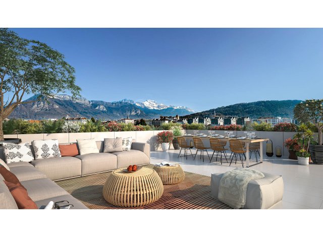 Investissement locatif en Haute-Savoie 74 : programme immobilier neuf pour investir Vertuose - Quartier des Hirondelles  Annecy