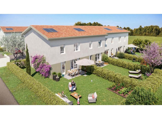 Investissement locatif en Isre 38 : programme immobilier neuf pour investir Le Domaine des Merisiers  Roussillon