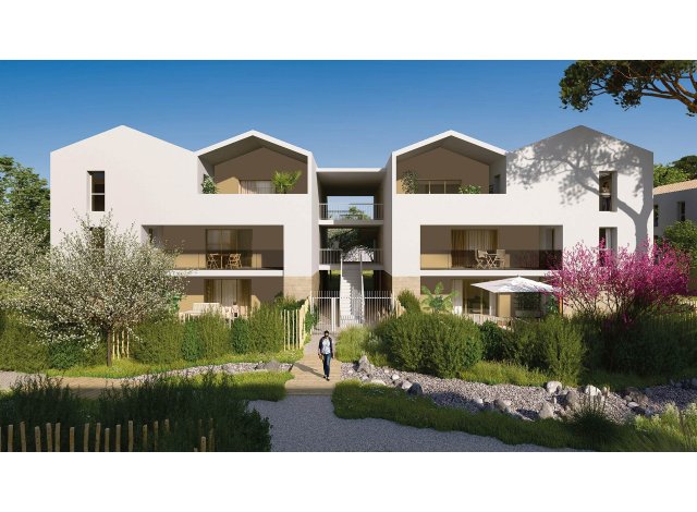 Investissement locatif dans le Gard 30 : programme immobilier neuf pour investir Domaine Hestia  Rodilhan