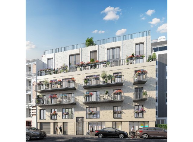 Investissement locatif  Paris 18me : programme immobilier neuf pour investir Opale  Clichy