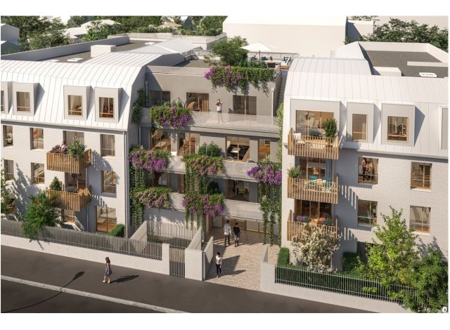 Investissement locatif en Seine-Saint-Denis 93 : programme immobilier neuf pour investir Les Jardins de Beauvoir  Bondy