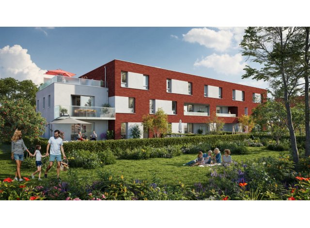 Investissement locatif dans le Nord 59 : programme immobilier neuf pour investir L'Exclusif  Quesnoy-sur-Deule
