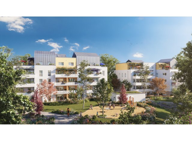 Investissement locatif en Bourgogne : programme immobilier neuf pour investir Patio Central  Quetigny