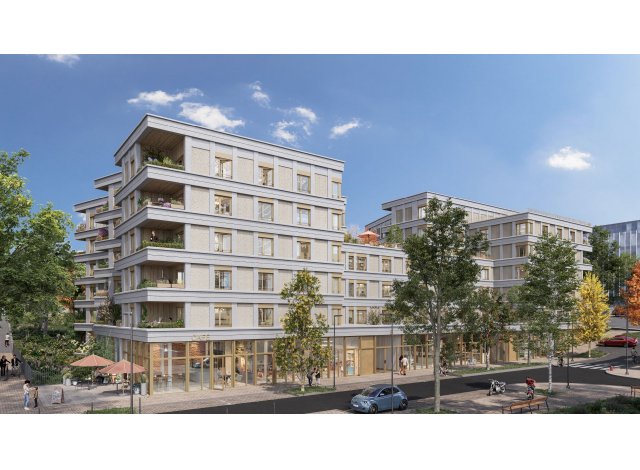Investissement locatif en France : programme immobilier neuf pour investir La Place Centrale  Bron