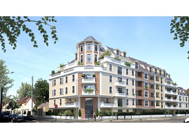 Investissement locatif en Seine-Saint-Denis 93 : programme immobilier neuf pour investir Villa Auber  Le Blanc Mesnil