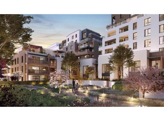 Investissement locatif dans les Hauts de Seine 92 : programme immobilier neuf pour investir Les Jardins d'Enghien  Colombes