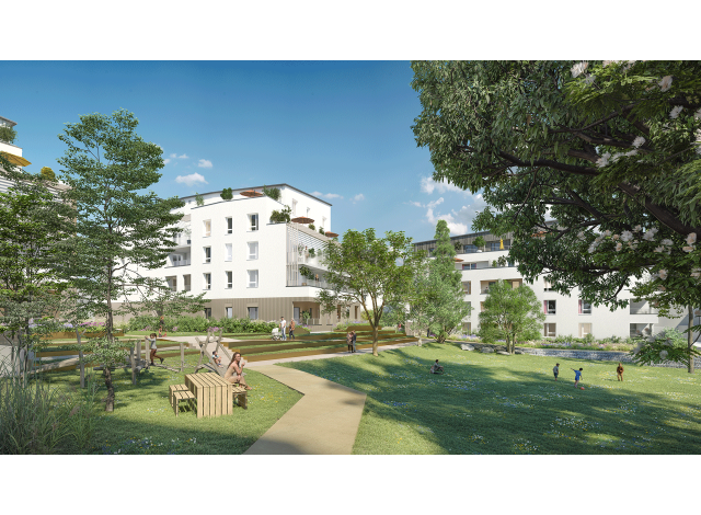Investissement locatif en Loire Atlantique 44 : programme immobilier neuf pour investir Les Jardins de la Loire  Sainte-Luce-sur-Loire