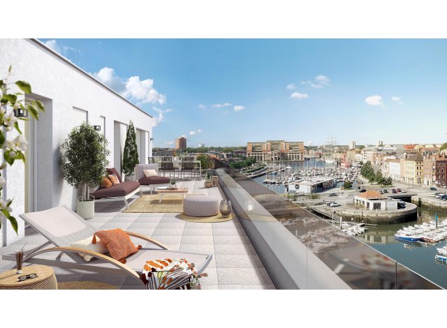 Investissement locatif en France : programme immobilier neuf pour investir Belle Escale  Dunkerque