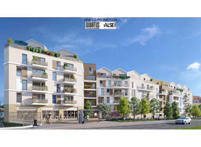 Investissement locatif dans l'Essonne 91 : programme immobilier neuf pour investir Domaine du Château  Montlhéry