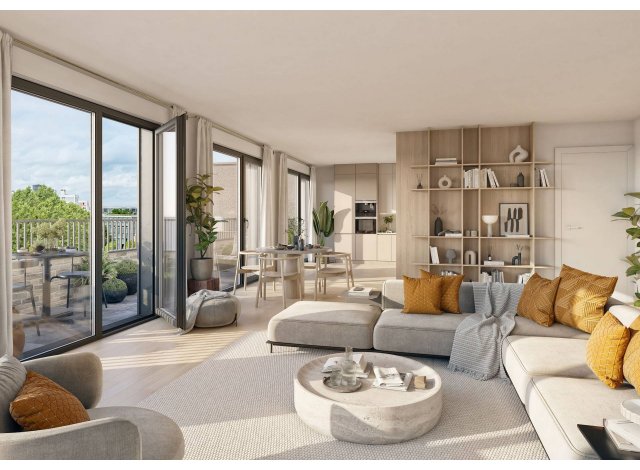 Investissement locatif dans les Hauts de Seine 92 : programme immobilier neuf pour investir Cardinal 8  Montrouge
