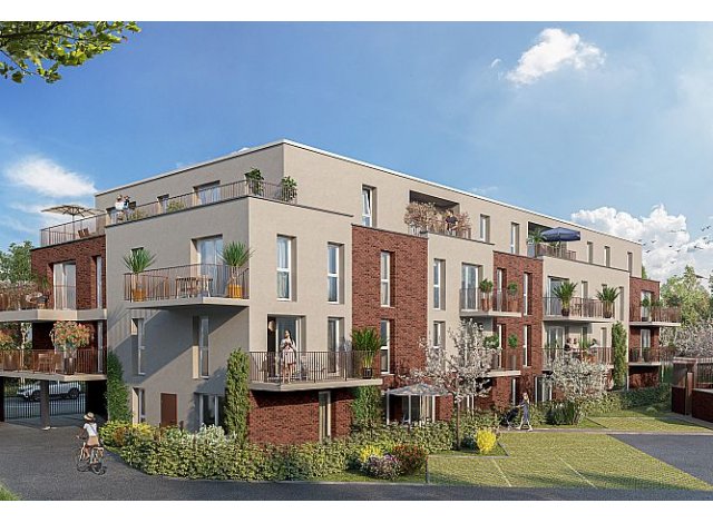 Investissement locatif en Nord-Pas-de-Calais : programme immobilier neuf pour investir Résidence Ebène  Armentières